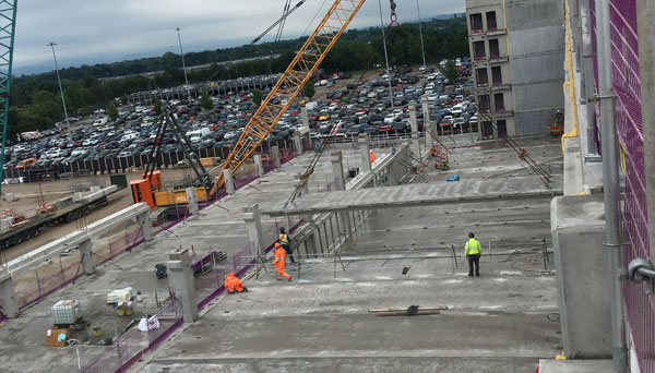 Pre-cast concrete install in Manchester