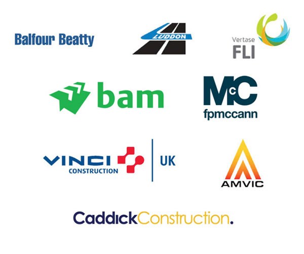 Balfour Betty, Luddon, Vertase FLI, Vincci Construction, AMVIC, BAM, fpmccann, Caddick Construction